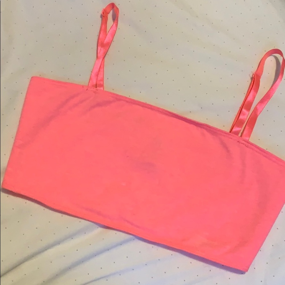 Neon pink crop